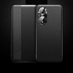 Leather Case Stands Flip Cover Holder QK1 for Huawei Nova 9 Pro Black