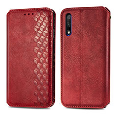 Leather Case Stands Flip Cover Holder S01D for Huawei Honor 9X Red