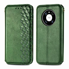Leather Case Stands Flip Cover Holder S01D for Huawei Mate 40 Green