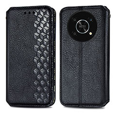 Leather Case Stands Flip Cover Holder S01D for Huawei Nova Y90 Black