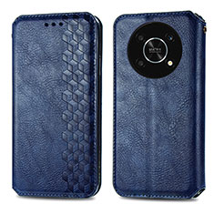 Leather Case Stands Flip Cover Holder S01D for Huawei Nova Y90 Blue