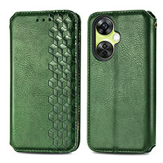 Leather Case Stands Flip Cover Holder S01D for OnePlus Nord N30 5G Green