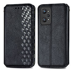 Leather Case Stands Flip Cover Holder S01D for Realme GT Neo 3T 5G Black