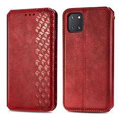 Leather Case Stands Flip Cover Holder S01D for Samsung Galaxy M60s Red