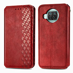 Leather Case Stands Flip Cover Holder S01D for Xiaomi Mi 10T Lite 5G Red