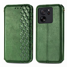 Leather Case Stands Flip Cover Holder S01D for Xiaomi Mi 13T 5G Green