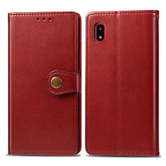 Leather Case Stands Flip Cover Holder S05D for Samsung Galaxy A20 SC-02M SCV46 Red