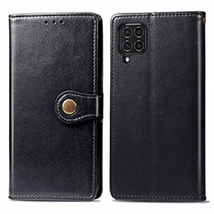 Leather Case Stands Flip Cover Holder S05D for Samsung Galaxy M62 4G Black