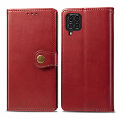 Leather Case Stands Flip Cover Holder S05D for Samsung Galaxy M62 4G Red