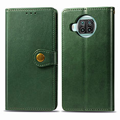 Leather Case Stands Flip Cover Holder S05D for Xiaomi Mi 10i 5G Green