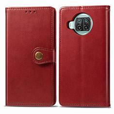 Leather Case Stands Flip Cover Holder S05D for Xiaomi Mi 10T Lite 5G Red