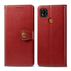 Leather Case Stands Flip Cover Holder S05D for Xiaomi Redmi 10A 4G Red