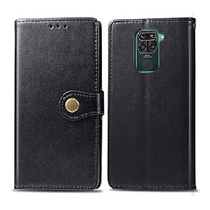Leather Case Stands Flip Cover Holder S05D for Xiaomi Redmi 10X 4G Black