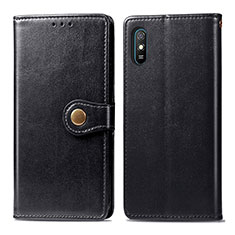 Leather Case Stands Flip Cover Holder S05D for Xiaomi Redmi 9i Black
