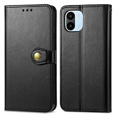 Leather Case Stands Flip Cover Holder S05D for Xiaomi Redmi A2 Black