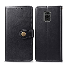 Leather Case Stands Flip Cover Holder S05D for Xiaomi Redmi Note 9 Pro Max Black