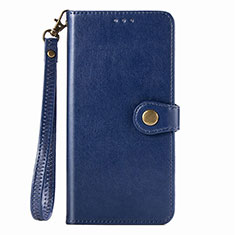 Leather Case Stands Flip Cover Holder S06D for Samsung Galaxy M80S Blue