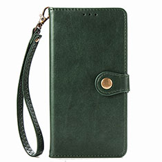 Leather Case Stands Flip Cover Holder S06D for Samsung Galaxy M80S Green