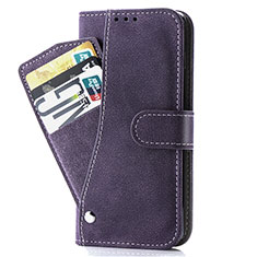 Leather Case Stands Flip Cover Holder S06D for Samsung Galaxy S20 5G Purple