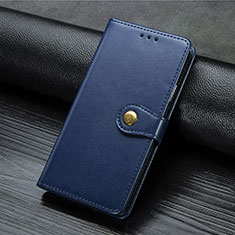 Leather Case Stands Flip Cover Holder S07D for Xiaomi Redmi 9 Blue