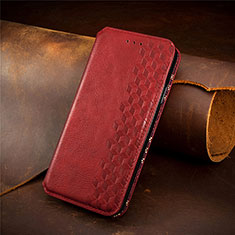 Leather Case Stands Flip Cover Holder S09D for Xiaomi Mi 10T Lite 5G Red