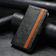 Leather Case Stands Flip Cover Holder S10D for Huawei Nova Y90 Black