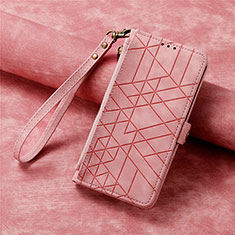 Leather Case Stands Flip Cover Holder S17D for Samsung Galaxy S20 FE (2022) 5G Pink