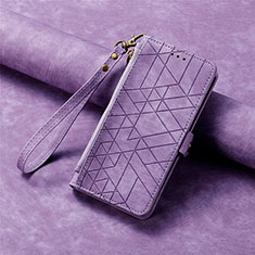 Leather Case Stands Flip Cover Holder S17D for Samsung Galaxy S20 FE (2022) 5G Purple