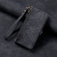 Leather Case Stands Flip Cover Holder S17D for Samsung Galaxy S20 FE 4G Black