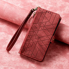 Leather Case Stands Flip Cover Holder S18D for Nokia G400 5G Red