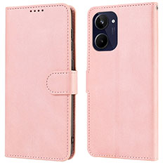 Leather Case Stands Flip Cover Holder SY1 for Realme 10 4G Pink
