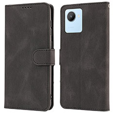 Leather Case Stands Flip Cover Holder SY1 for Realme C30 Black