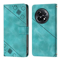Leather Case Stands Flip Cover Holder Y01B for OnePlus 11R 5G Green
