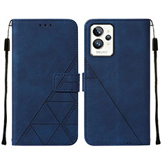 Leather Case Stands Flip Cover Holder Y01B for Realme GT2 Pro 5G Blue