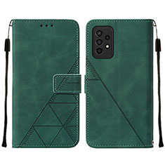 Leather Case Stands Flip Cover Holder Y01B for Samsung Galaxy A33 5G Green