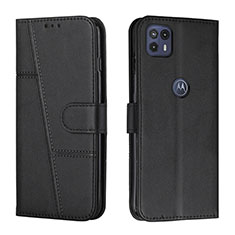 Leather Case Stands Flip Cover Holder Y01X for Motorola Moto G50 5G Black