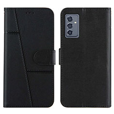 Leather Case Stands Flip Cover Holder Y01X for Samsung Galaxy A05s Black