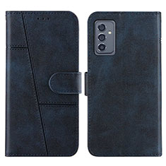Leather Case Stands Flip Cover Holder Y01X for Samsung Galaxy A05s Blue