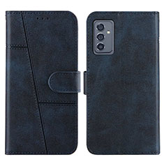 Leather Case Stands Flip Cover Holder Y01X for Samsung Galaxy A15 5G Blue