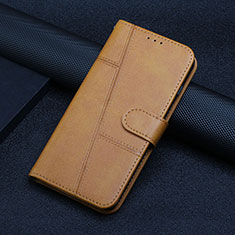 Leather Case Stands Flip Cover Holder Y01X for Xiaomi Mi 13 Pro 5G Light Brown