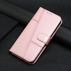 Leather Case Stands Flip Cover Holder Y01X for Xiaomi Poco F5 Pro 5G Rose Gold