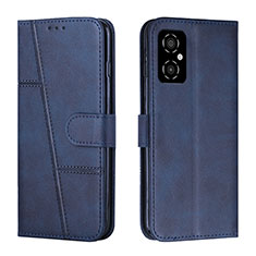 Leather Case Stands Flip Cover Holder Y01X for Xiaomi Redmi Note 11R 5G Blue