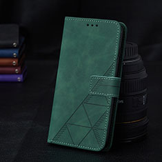 Leather Case Stands Flip Cover Holder Y02B for Samsung Galaxy A02s Green