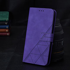 Leather Case Stands Flip Cover Holder Y02B for Samsung Galaxy A25 5G Purple