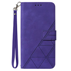 Leather Case Stands Flip Cover Holder Y02B for Samsung Galaxy S20 FE (2022) 5G Purple