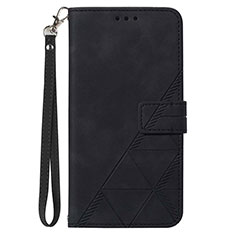 Leather Case Stands Flip Cover Holder Y02B for Samsung Galaxy S20 FE 5G Black