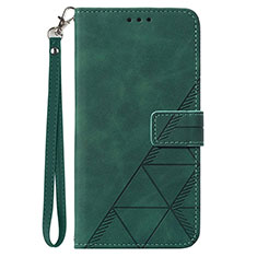 Leather Case Stands Flip Cover Holder Y02B for Samsung Galaxy S20 Lite 5G Green