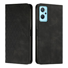 Leather Case Stands Flip Cover Holder Y02X for Realme 10 5G Black