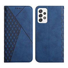 Leather Case Stands Flip Cover Holder Y02X for Samsung Galaxy A33 5G Blue