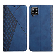 Leather Case Stands Flip Cover Holder Y02X for Samsung Galaxy A42 5G Blue